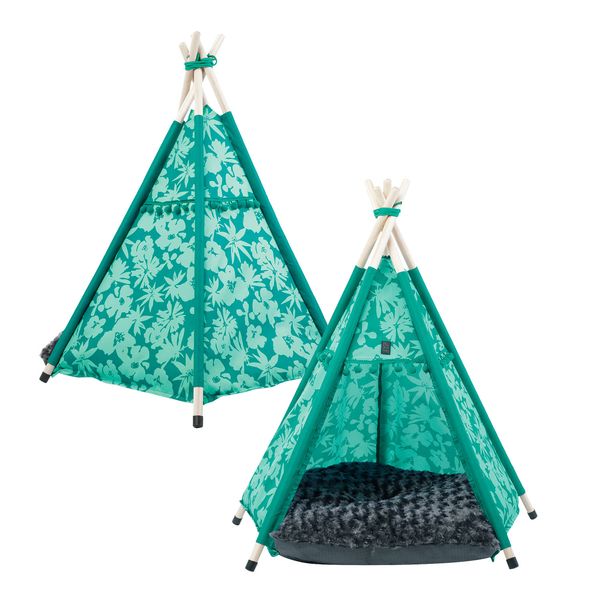 Teepee Charlie para mascota Verde M