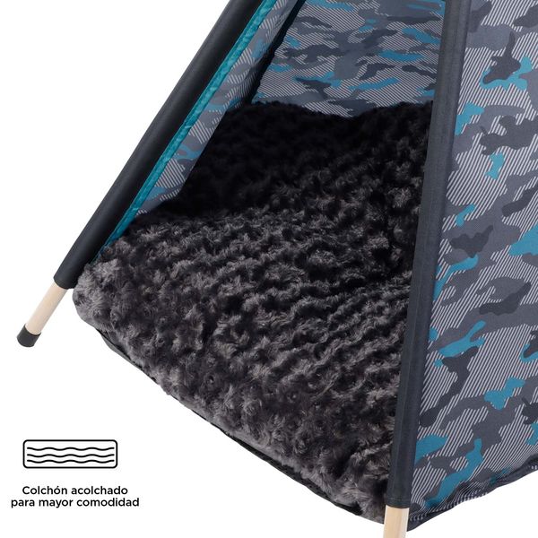 Teepee Charlie para mascota Gris M