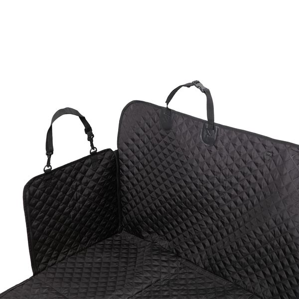 Protector de carro para mascotas silla trasera tipo hamaca Negro L