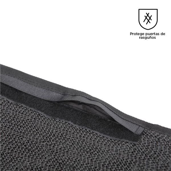 Protector de carro para mascotas silla trasera tipo hamaca Negro L