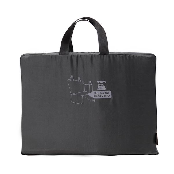 Protector de carro para mascotas silla trasera tipo hamaca Negro L