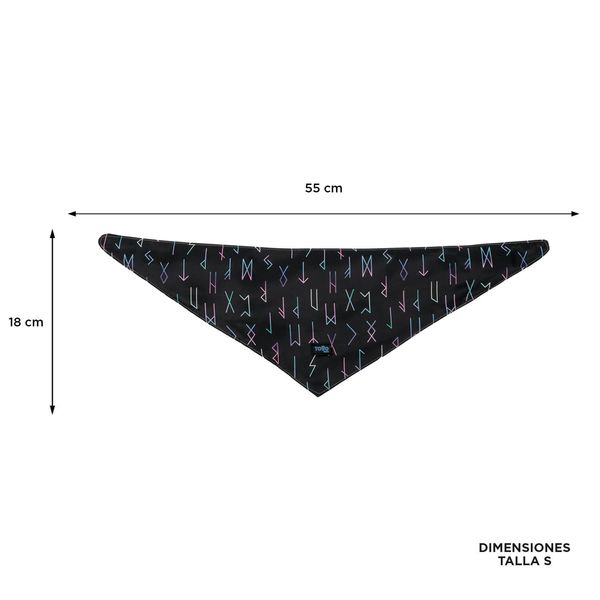 Pañoleta para mascota Menta Doble Faz 2.0 Negro S