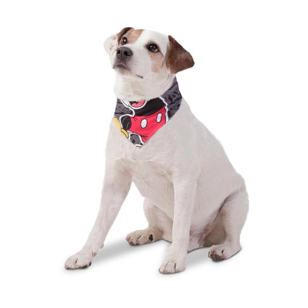 Pañoleta para mascota Menta Doble Faz 2.0 Mickey Mouse Gris L