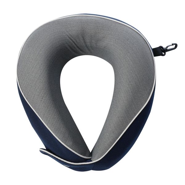 Almohada azul ergonómica Almohada enrollable con broches