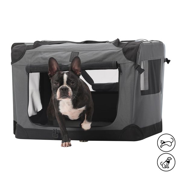 Guacal para mascota pequeña Doggy S gris