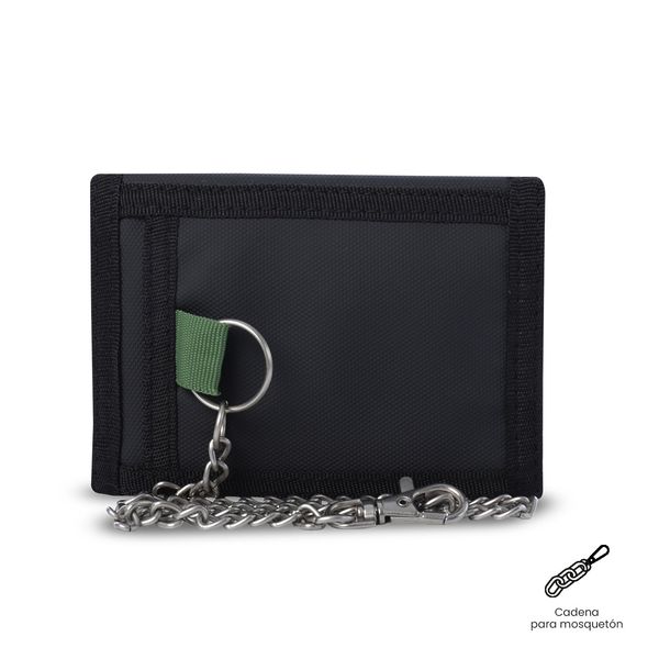Billetera Contrast Chain con RFID Blocker para Hombre