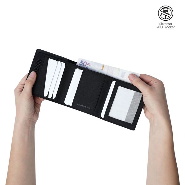 Billetera Riva Aq con RFID Blocker para Hombre