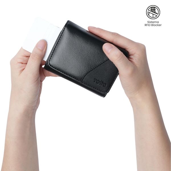Billetera Saffiano Sob con RFID Blocker para Hombre