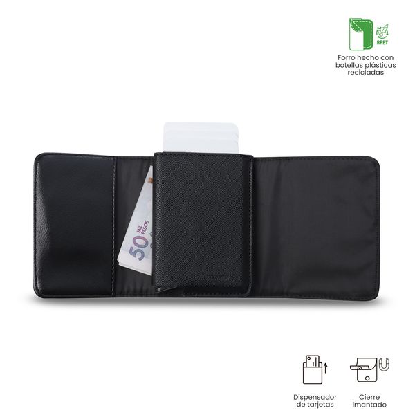 Billetera Saffiano Sob con RFID Blocker para Hombre
