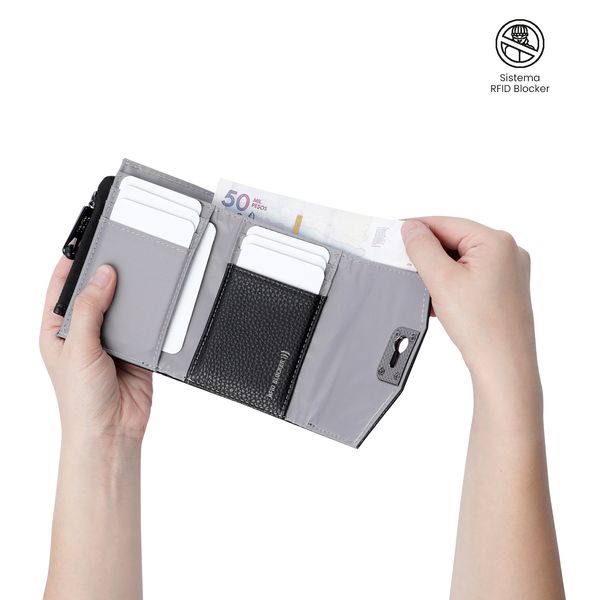 Billetera Smooth Ney con RFID Blocker para Mujer