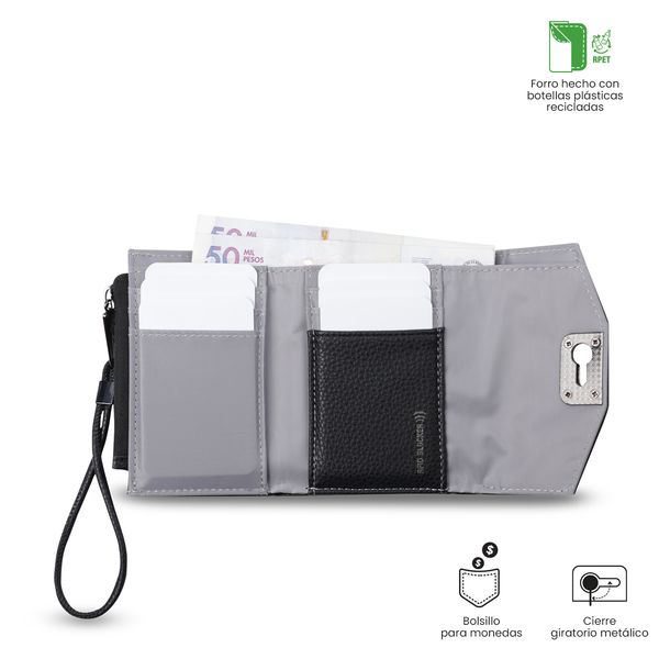 Billetera Smooth Ney con RFID Blocker para Mujer