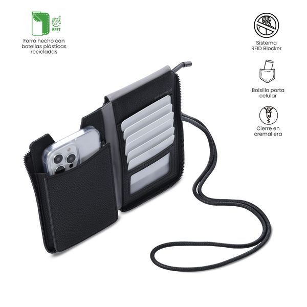 Portacelular Smooth con RFID Blocker para Mujer