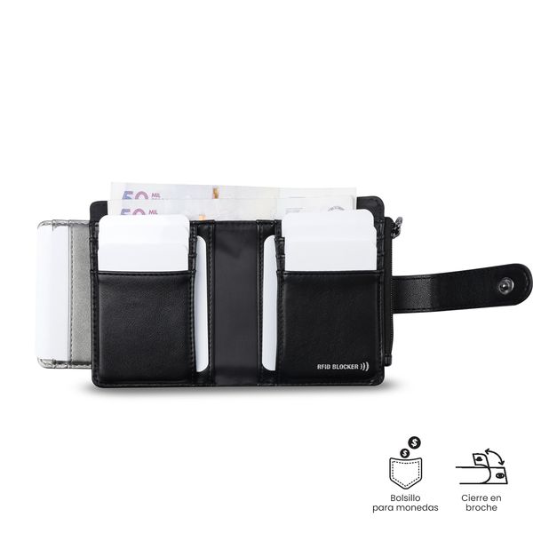 Billetera Style Dull con RFID Blocker para Mujer