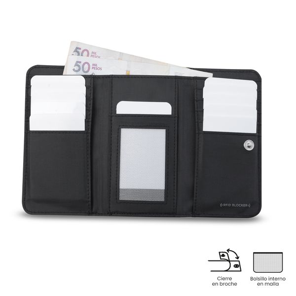 Billetera Texture Var con RFID Blocker para Mujer