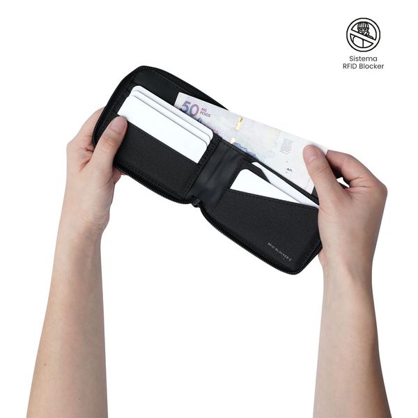Billetera Wood Mediana con RFID Blocker para Hombre