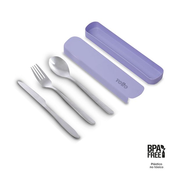 Juego de Cubiertos X 3 Spunt Morados para Mujer