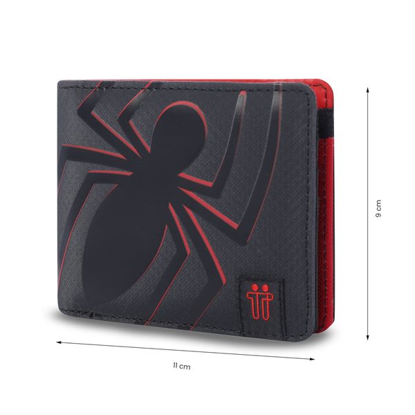 Billetera Spider Black con RFID Blocker para Hombre
