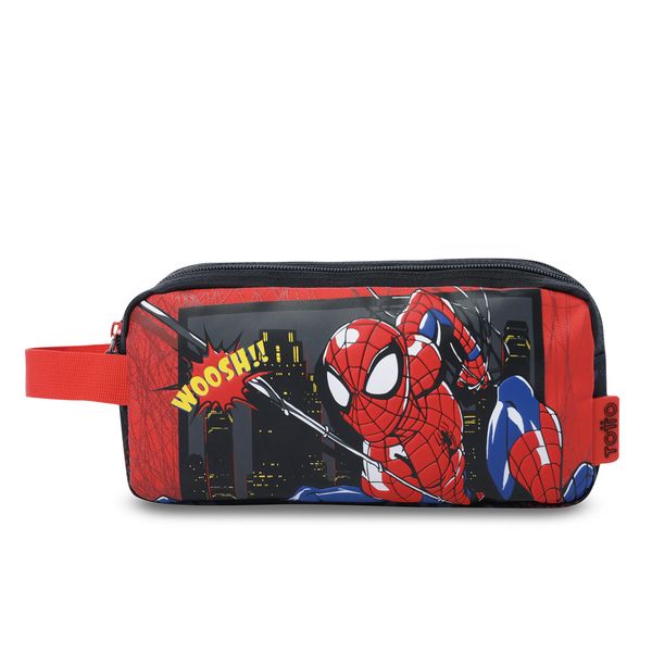 Cartuchera Escolar Grande Nino 2 Cuerpos Spiderman Hero para Nino