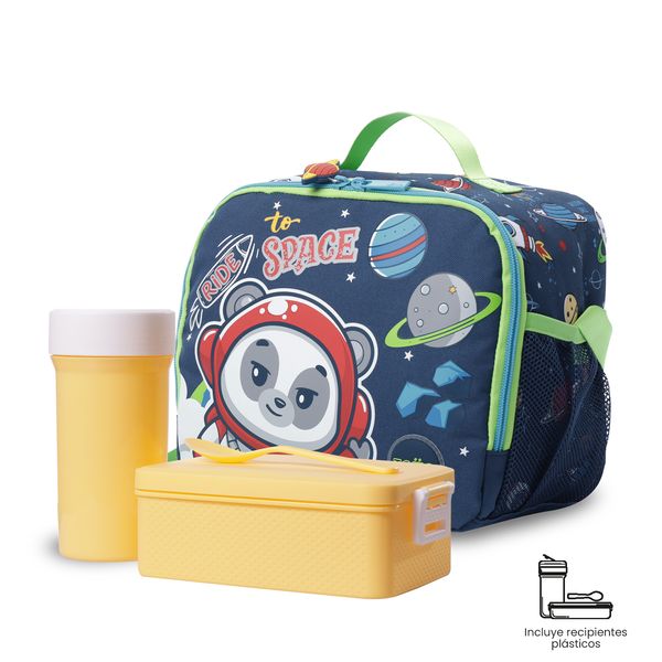 Lonchera Termica Nino Panda Space Grande para Nino