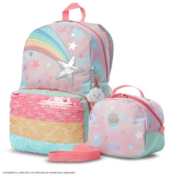 Lonchera Termica Nina Rainbow Star Mediano para Nina