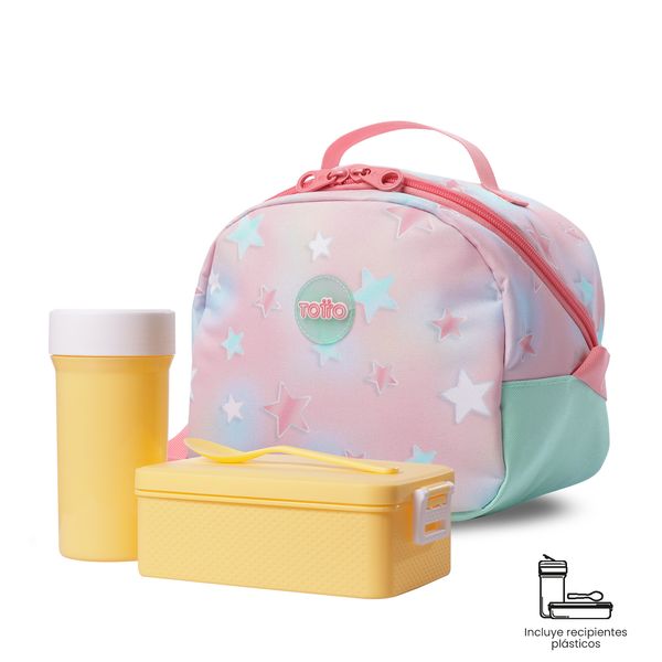 Lonchera Termica Nina Rainbow Star Mediano para Nina