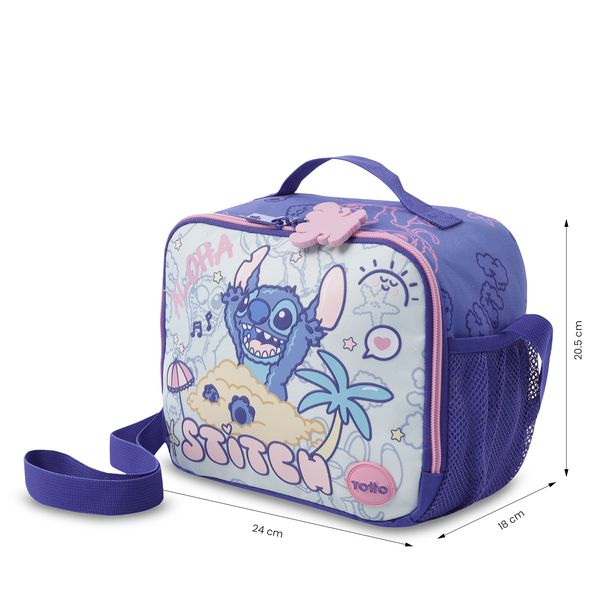 Lonchera Termica Nina Stitch On The Beach Grande para Nina
