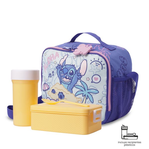 Lonchera Termica Nina Stitch On The Beach Grande para Nina