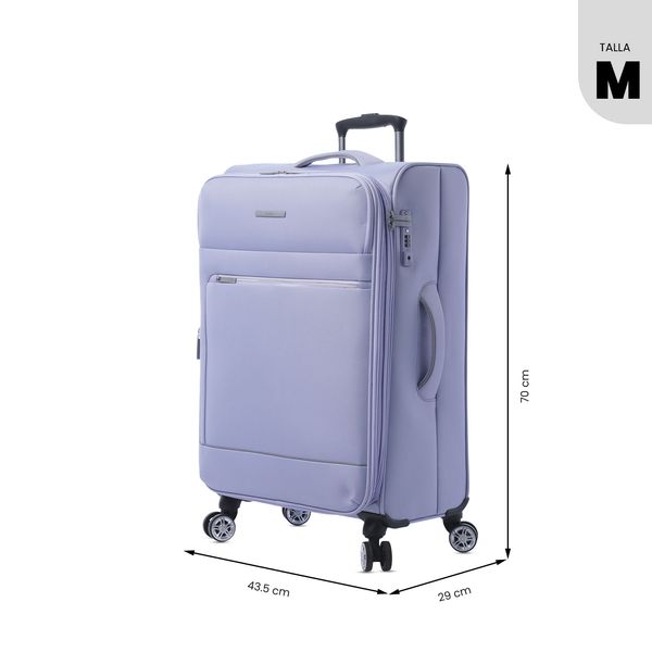 Maleta de Viaje Mediana 360 Liviana para Mujer