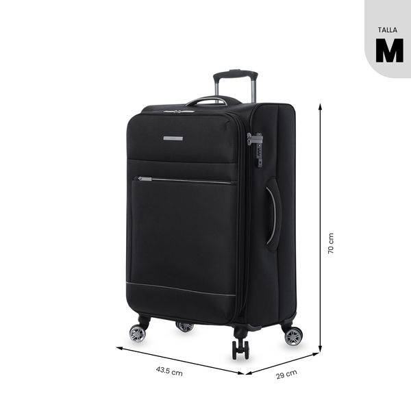 Maleta de Viaje Mediana 360 Liviana Unisex