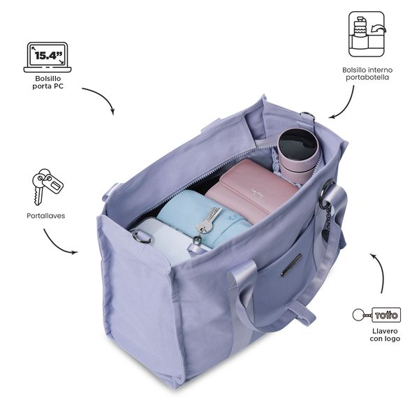 Bolso ToteBag Porta PC 154 para Mujer