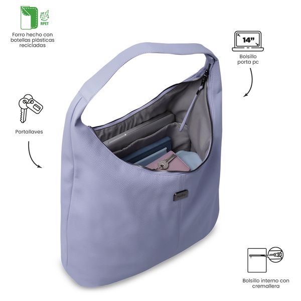 Shopping Bag Grande Smooth Porta PC 14 para Mujer