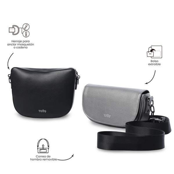 Bolso Style 2 en 1 tipo Crossbody Pequeno para Mujer