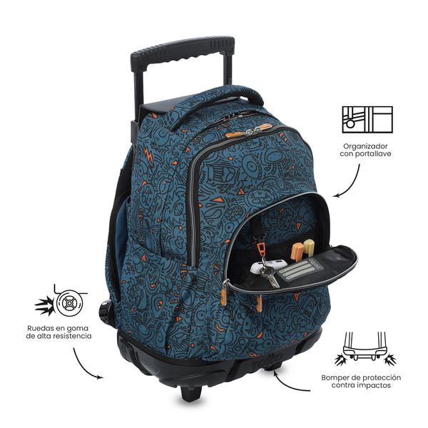 Maleta Nino con ruedas Porta PC 154 Renglon para Nino