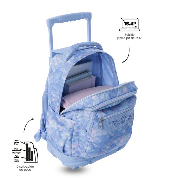 Maleta Nina con ruedas Porta PC 154 Renglon para Nina