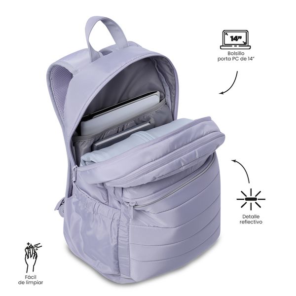 Morral Universitario Porta PC 14 Plaine 20 para Mujer