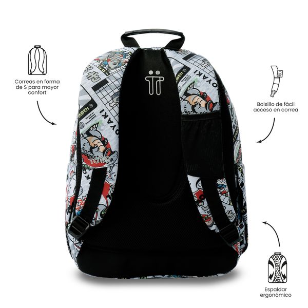 Morral Juvenil Porta PC 14 Acuarela para Hombre