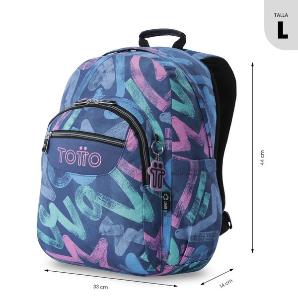 Morral Juvenil Porta PC 14 Acuarela para Mujer