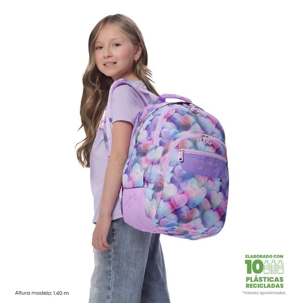 Morral Juvenil Porta PC 14 Rayol Glitter para Mujer