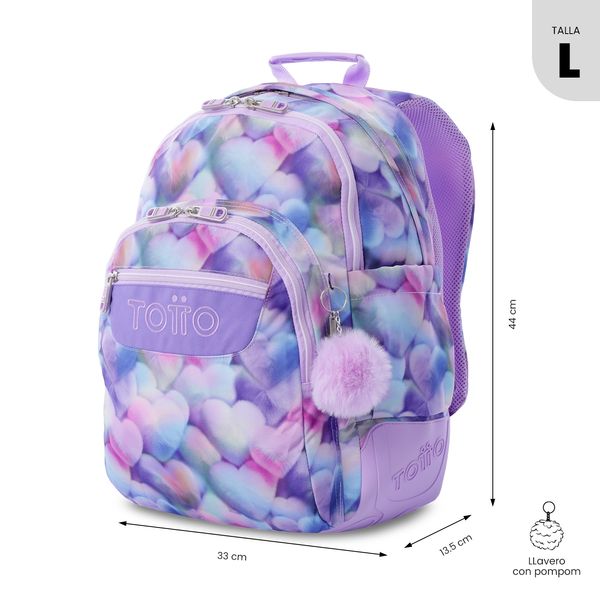 Morral Juvenil Porta PC 14 Rayol Glitter para Mujer