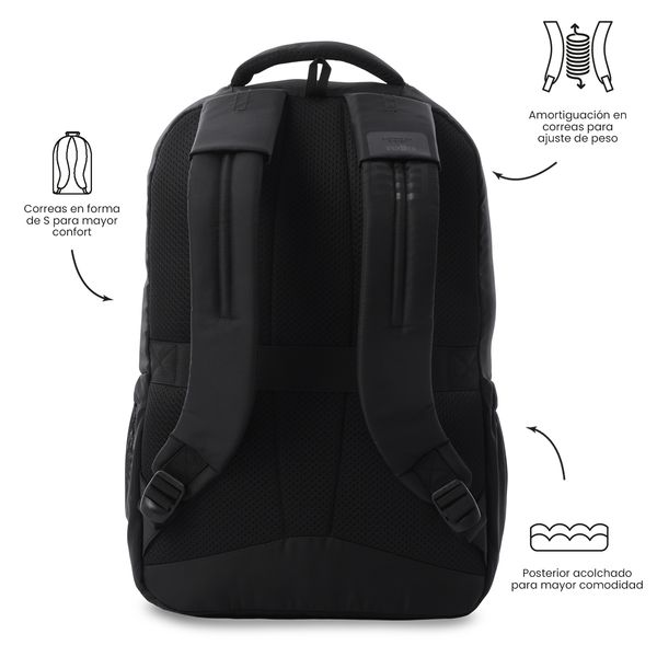 Morral Antimpacto Porta PC 16 Suspension para Hombre