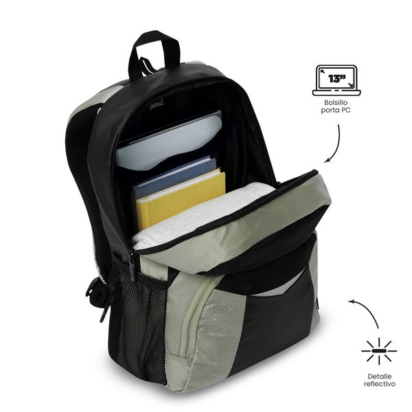 Morral Universitario Teck 30 Porta PC 13 para Hombre