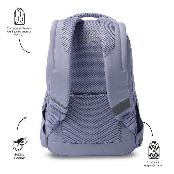 Morral Universitario Porta PC 14 Misisipi para Mujer