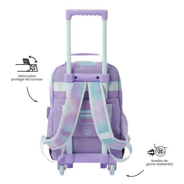 Maleta Nina con ruedas Andy Cat Mediano para Nina