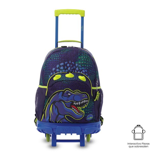 Maleta Nino con ruedas Dino Rock Grande para Nino