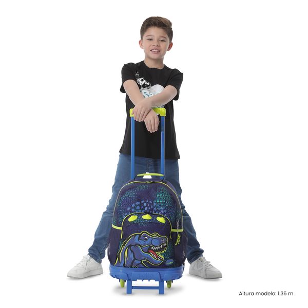 Maleta Nino con ruedas Dino Rock Grande para Nino