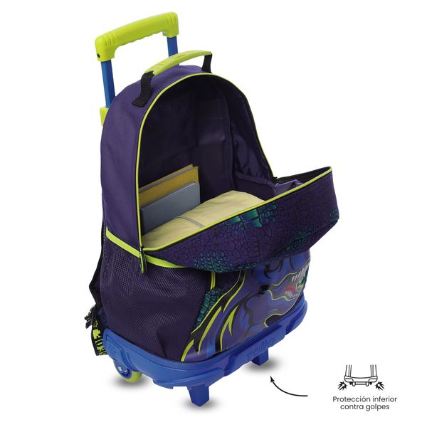 Maleta Nino con ruedas Dino Rock Grande para Nino