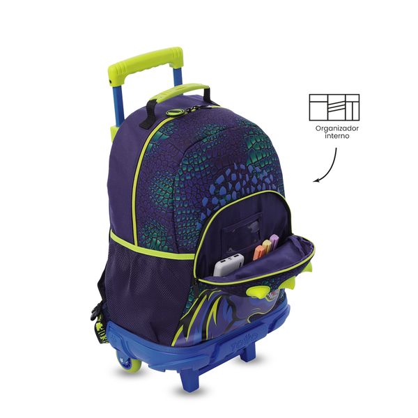 Maleta Nino con ruedas Dino Rock Grande para Nino