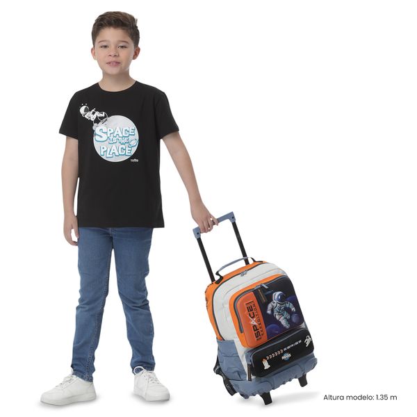 Maleta Nino con ruedas Gemini Mediano Naranja para Nino