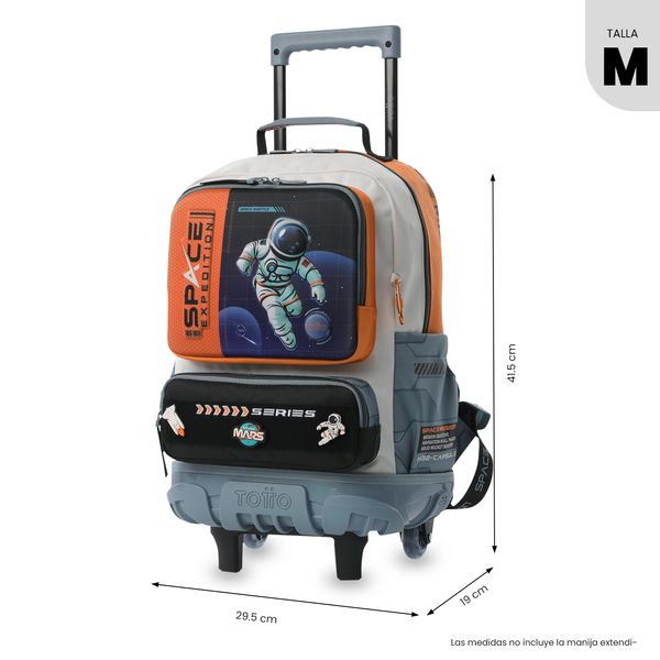 Maleta Nino con ruedas Gemini Mediano Naranja para Nino