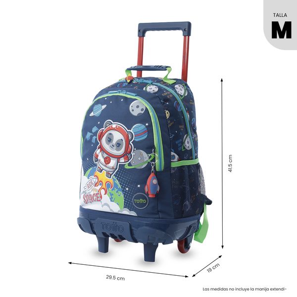 Maleta Nino con ruedas + Libro Para Colorear Panda Space para Nino